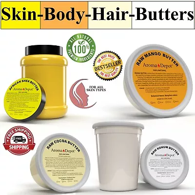 $6.95 • Buy Raw Mango, African Shea, Kokum, Cocoa Unrefined Natural Skin Body Hair Butter