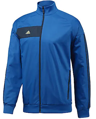 £13.39 • Buy Mens Adidas Woven Sports Jacket Tracksuit Track Top Coat - Blue