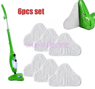 Microfibre Floor Mop Pads Washable Replacement For H2O H20 X5 Steam Mop • $14.10