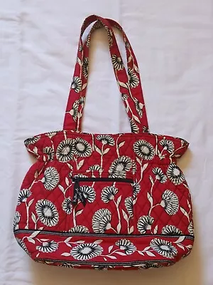Vera Bradley Deco Daisy Red White Double Handle Handbag/Tote • $12
