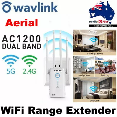 Wavlink Aerial AC1200 2.4+5Ghz Dual-Band WiFi Range Extender Booster WN579G3 • $92.95