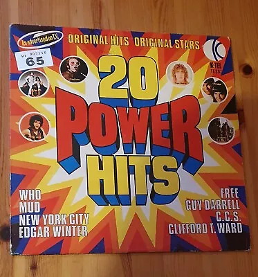 VARIOUS ARTISTS 20 POWER HITS LP K-TEL (ref 65) • £3.50