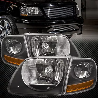 For 97-03 Ford F150 Expedition Lightning SVT Headlights Set W/ Corner Lights • $78.16