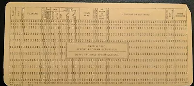 Vintage IBM Punch Cards System 360 Output Specifications Lot Of 10 Yellow • $15