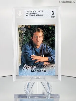 1995-96 Be A Player Signatures MIKE MODANO Autograph BGS 8 Auto Upper Deck STARS • $30