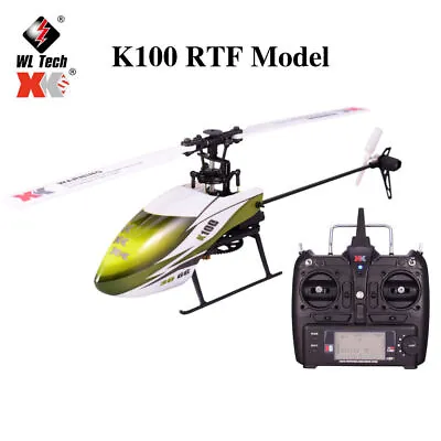 Wltoys XK K100 6CH 3D 6G System Brushless Motor RC Helicopter With Transmitter • $107.82