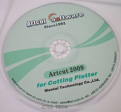 ARTCUT 2009 Pro Software For Sign Vinyl Plotter Cutting 9 Languages • $25.35