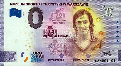 £6.77 • Buy Zero Euro Bill - 0 Euro - Poland - Muzeum Sportu I Turystyki W Warszawie 2021-8