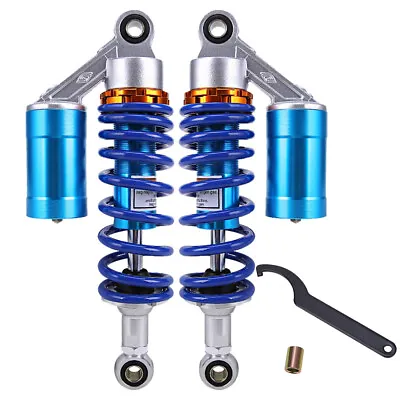 11  280mm A Pair Air Rear Shocks Asorber 50cc 70cc 80cc 90cc Scooter Moped Blue • $108.86