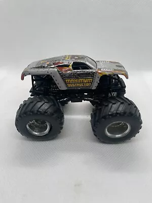 Hot Wheels 1:43 Monster Jam Truck Rev Tredz Max-D Maximum Destruction Big Tire • $7.99