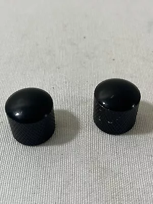 2016 Ibanez RG6003FM Knurled Dome Knobs Black Snap-On Type • $14.49