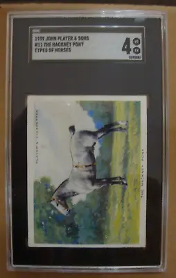 1939 John Player & Sons #11 Types Of Horses The Hackney Pony Sgc Graded 4 Vg/ex • $9.99