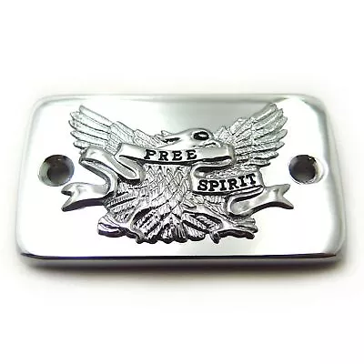 Chrome Brake Fluid Reservoir Cap Cover Eagle For Suzuki 05-06 Boulevard C90 • $7.92