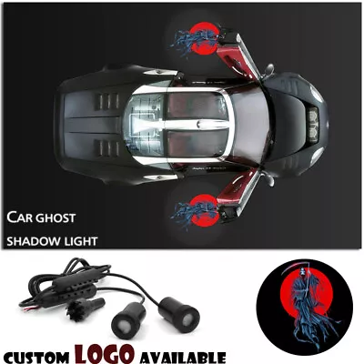 Car Door Courtesy Projector Welcome GRIM REAPERS Skull Symbol Ghost Shadow Light • $18.19