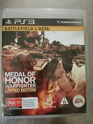 Medal Of Honor Warfighter Limited Edition - PlayStation 3 Game • $12.90