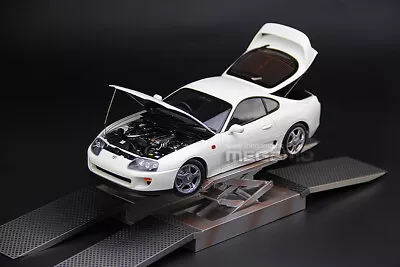 1/18 LCD Toyota Supra A80 JZA80 JDM White Silver W/ Cross Lift Diecast Full Open • $222