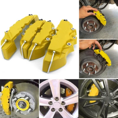 $23.85 • Buy 4Pcs 3D Style Car Disc Brake Caliper Cover Front+Rear Parts Brake Accessories