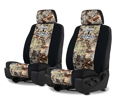 CANVAS DESERT SHADOW CAMO SEAT COVERS For A Pair Of Low Back Bucket Seats • $39