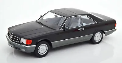 1985 MERCEDES-BENZ 560 SEC COUPE C126 BLACK 1:18 By KK SCALE MODELS 1000 MADE • $399.99
