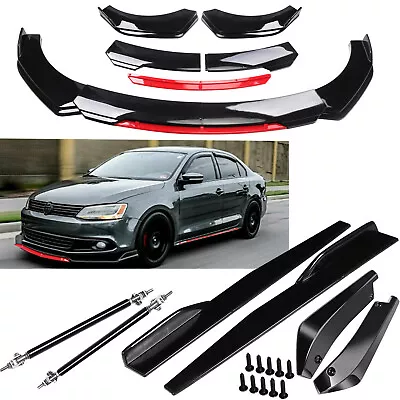 For VW Jetta MK6 MK7 Front Rear Bumper Lip Spoiler Splitter Body Kit Side Skirt • $59.99