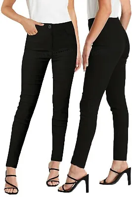 £15.95 • Buy Girls Skinny Trousers School Women Front Pockets Chinos Style Office Work Pants