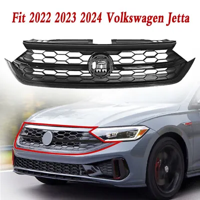 For 2022 2023 2024 Vw Volkswagen Jetta Front Bumper Upper Grille Honeycomb Grill • $169