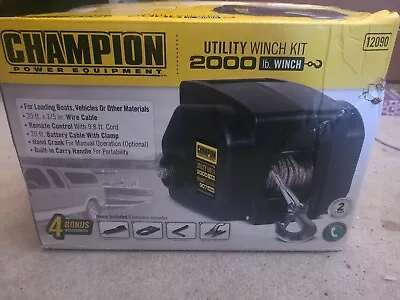 Champion 12090 Marine/trailer Utility Wench Kit 2000lb • $109.99