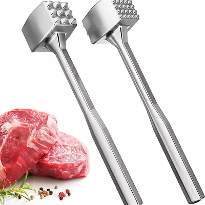 Dual-Sided Meat Tenderizer Steak Mallet Food Hammer Beef Pork Kitchen Tool New • $9.99
