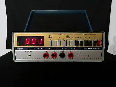 Vintage Simpson Digital Multimeter Model: 464 Series 3. • $23.40