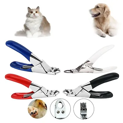 Pet Nail Clippers Cat Dog Rabbit Sheep Animal Claw Trimmer Grooming Large Small • £3.10