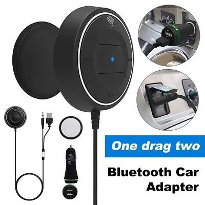 Bluetooth 5.0 Handsfree Car Kit - Bluetooth Music Receiver NFC Quick AUX UK • £14.59