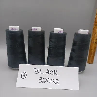 4 Black32002Maxi-Lock Serger Thread 3000 Yard 100% Polyester  Thread Used A Bit! • $10