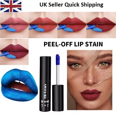 5 Colours Peel-Off Lipstick Matte Lip Tinting Waterproof Long Lasting Lip Gloss • £3.50