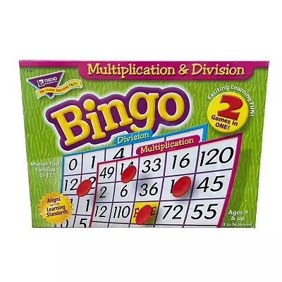 Trend Enterprise Multiplication & Division Bingo Educational Game T-6141 NEW • $22.94