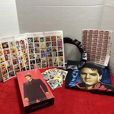 ELVIS PRESLEY Lot Nashville To Memphis Cds  Tshirt Stamps Cards And More • $152.44