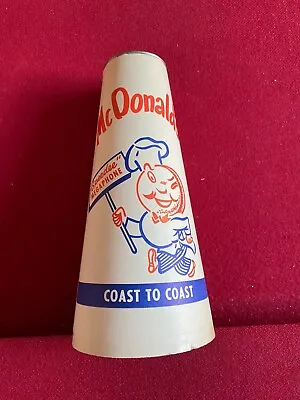 1950's McDonald's Paper Megaphone (SPEEDEE Logo) Promo (Scarce / Vintage) • $99