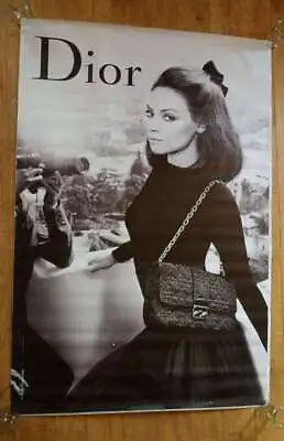 DIOR MILA KUNIS Black & White Original LARGE 6x4 Ft BUS SHELTER Poster • £344.79