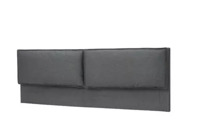 Ikea MALM Headboard Cover With 2 Pillows Idekulla Dark Grey Standard King • £129.99