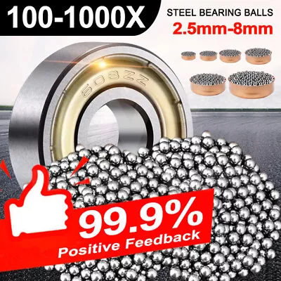 Replacement Parts 2.5-8mm Bike Bicycle Carbon Steel Loose Bearing Ball • $20.28