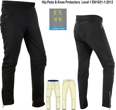 Ladies Full Kevlar Lined Black Motorcycle Motorbike Pants Ce Protective Trousers • $63.13