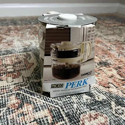 Vintage Gemco Micro Perk Microwave Coffee Percolator Coffee Pot 2-4 Cups 3990 • $14.99