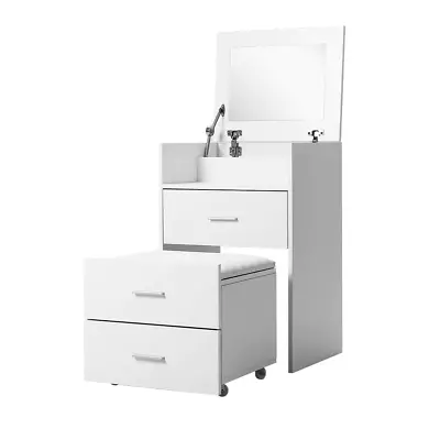 $103.22 • Buy Artiss Dressing Table Bedside Tables 2-in-1 Set Hidden Makeup Mirror Drawers