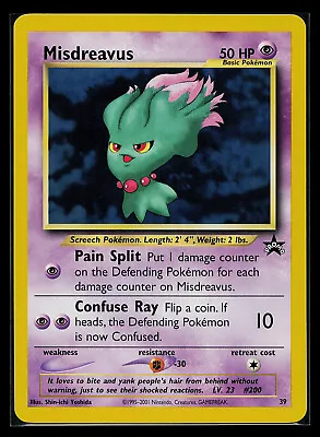 Pokemon Card - Misdreavus - WoTC Black Star Promo #39 • $3.99