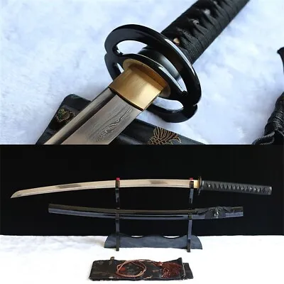 Hand Forged Damascus Steel Real Japanese Katana Samurai Sword Sharp Blade • $214.83