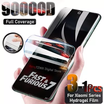 Hydrogel Film For Xiaomi Mi 12 Pro  11 Lite Ultra 10 9 9T 8 10T 11T Pro Note 10 • $2.01