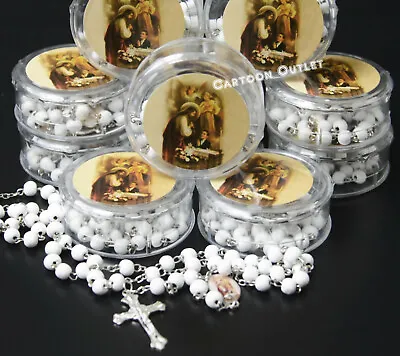 12 First Communion Rosary Boy Gift Rosaries Comunion Recuerdos Nino Party Favors • $15.95