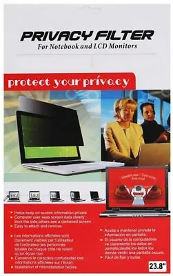 Privacy Screen Filter 23.8  LCD/LED PC/Desktop DELL U2419HP2418DP2419H Monitor • $72