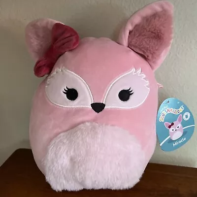 Miracle The Fox Squishmallow FIRST TO MARKET With Bow 8 Inch Plush 8” SHIPS FREE • $24.95