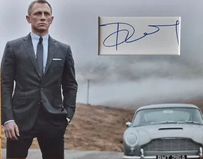 DANIEL CRAIG Signed 14x11 Photo Display JAMES BOND 007 CASINO ROYALE COA • £199.99