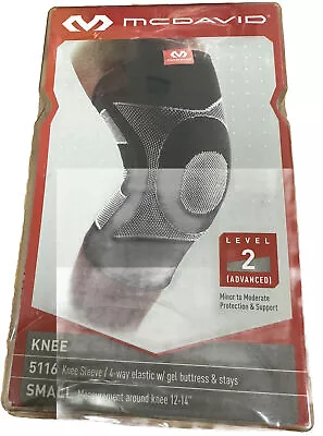 McDavid Level 2 Knee Sleeve Brace 4 Way Elastic Gel- SMALL • $17.99